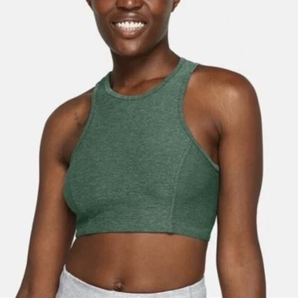 Outdoor Voices Athena Green Crop Top Size Small - Picture 1 of 7